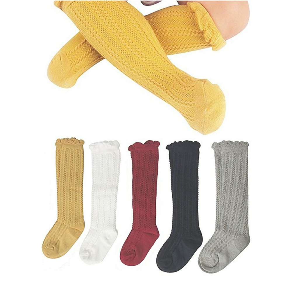 Baby Toddler Cable Knit Ruffle Socks